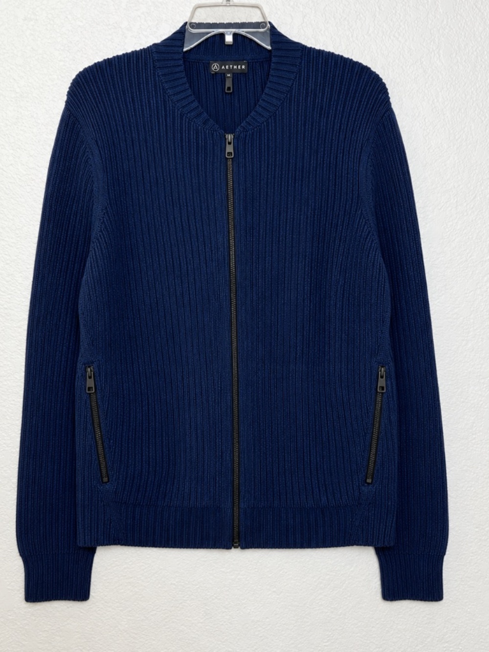 Aether Wool Full Zip Ribber Sweater Jacket - Picture 2 of 9
